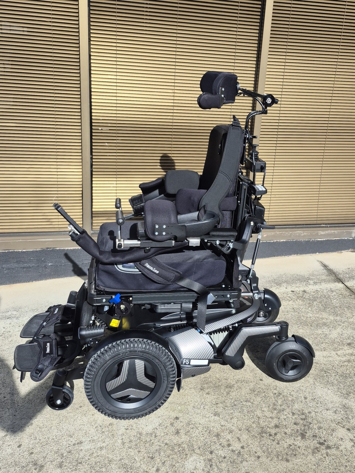 Customised Permobil F5VS Power Wheelchair for Cerebral Palsy