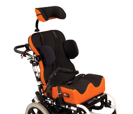 Spex High contour pressure cushion on wheelchair from Seating Matters