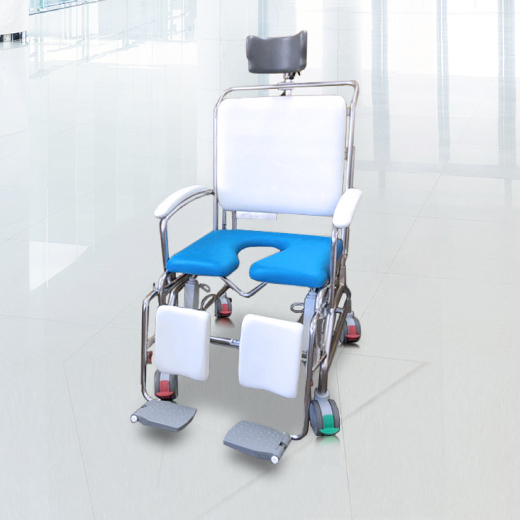 Electric Tilt in Space Shower Commode from Motion Wheelchairs