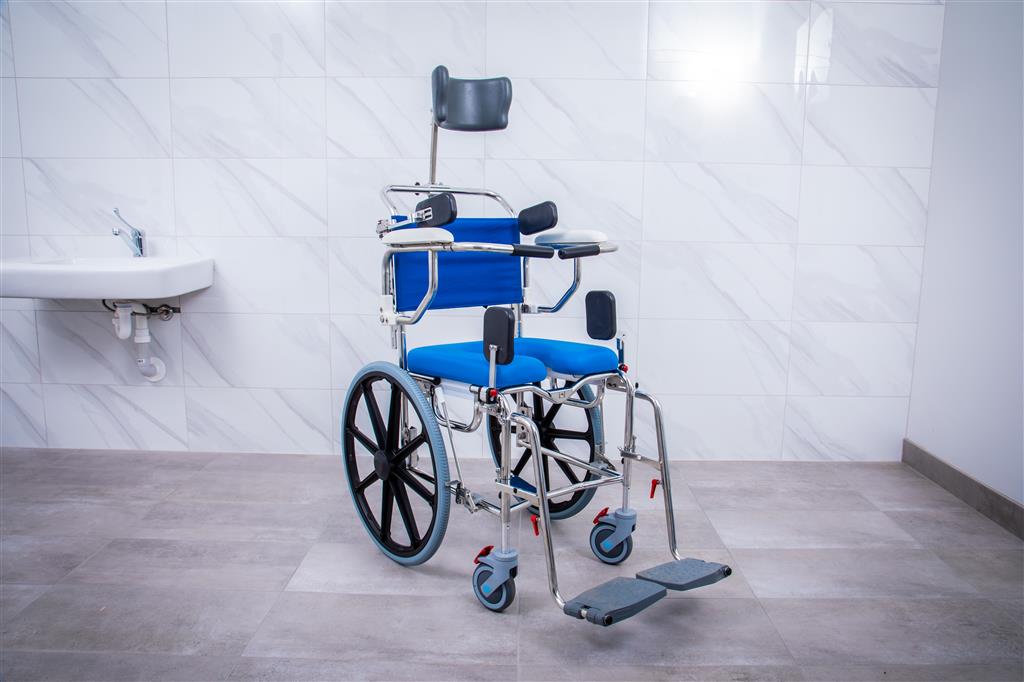 Rehab Self Propel Mobile Shower Commode from Motion Wheelchairs