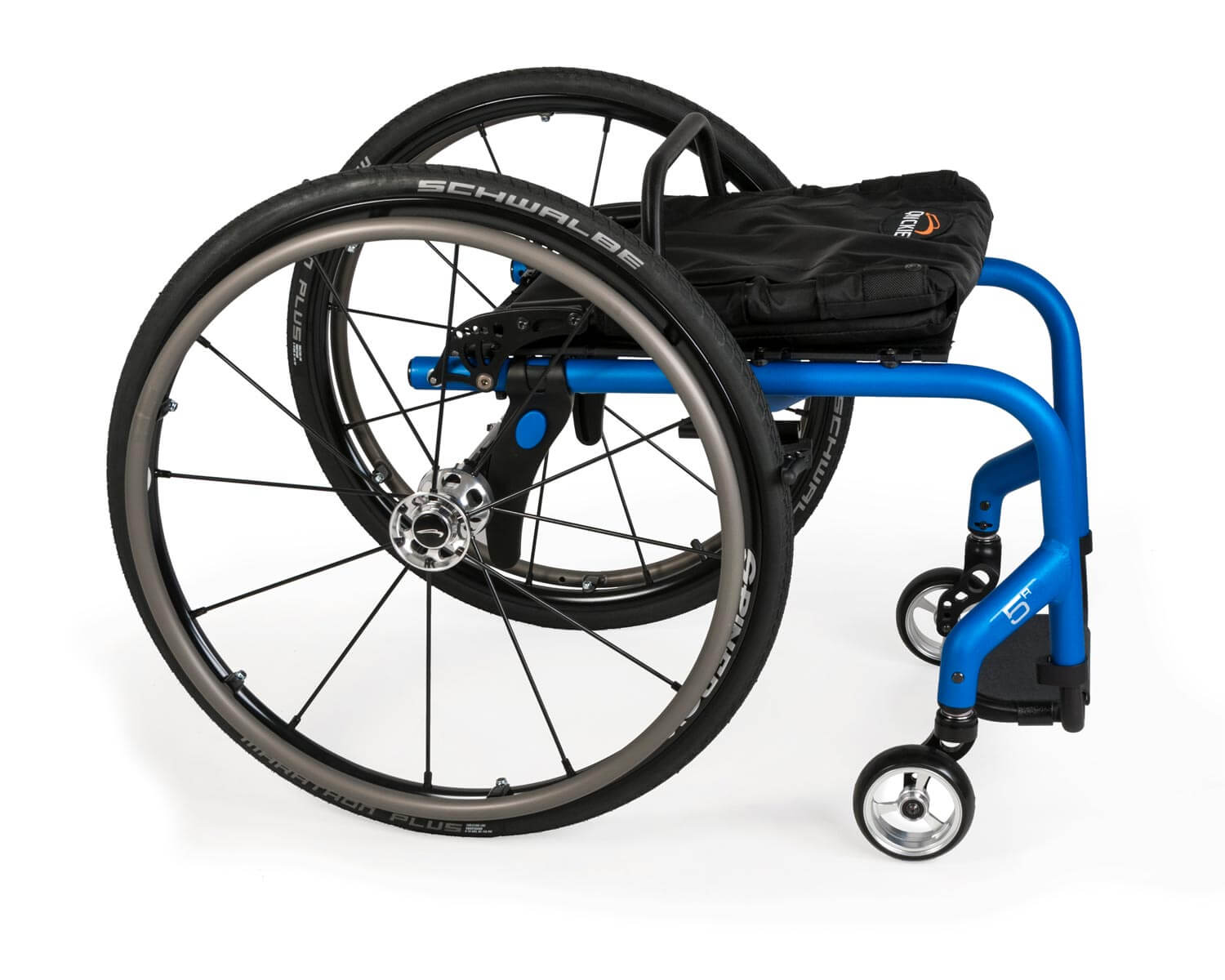 Quickie 5R backrest folded down from Motion Wheelchairs